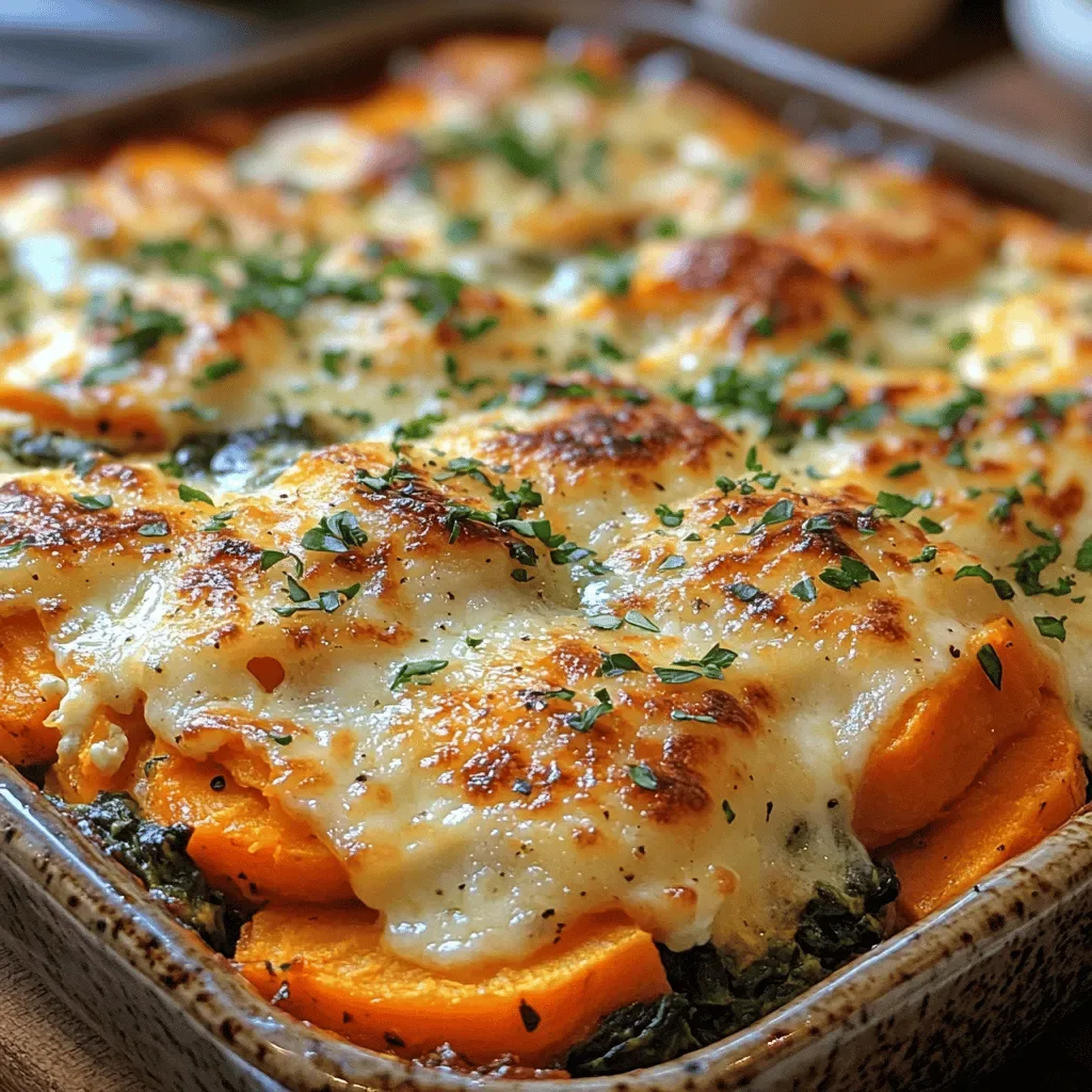 Sweet Potato & Spinach Bake Delight