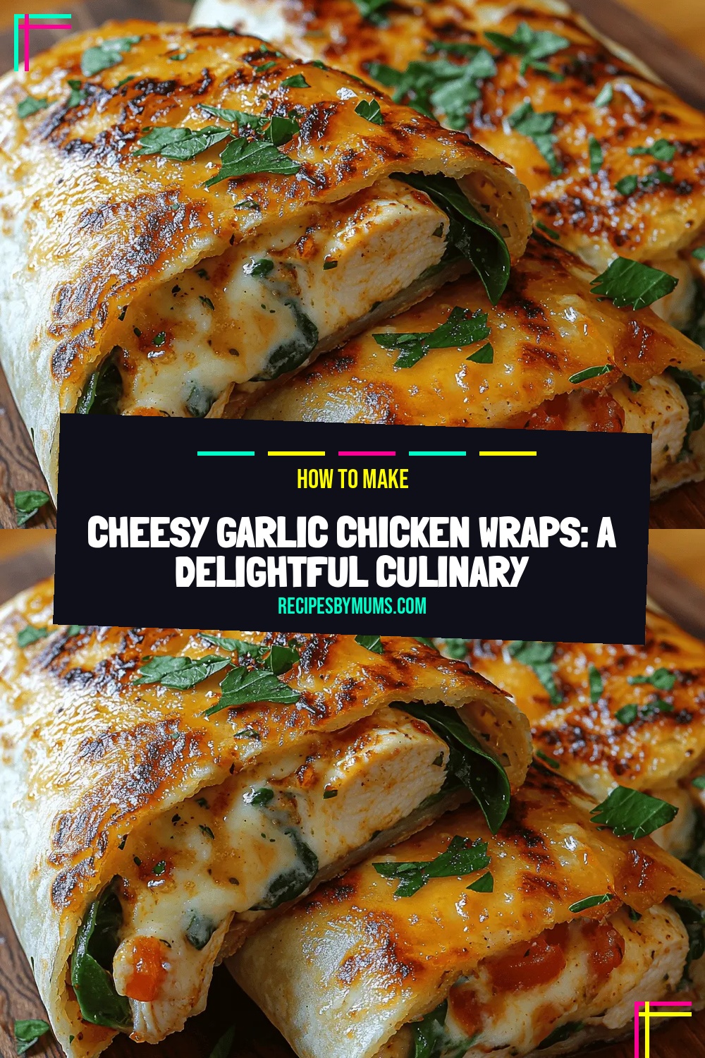 Cheesy Garlic Chicken Wraps: A Delightful Culinary Experience