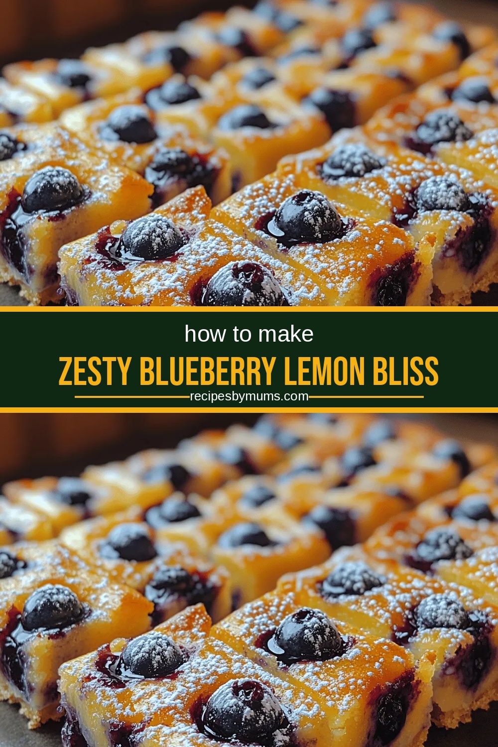 Zesty Blueberry Lemon Bliss Bars: A Refreshing Delight