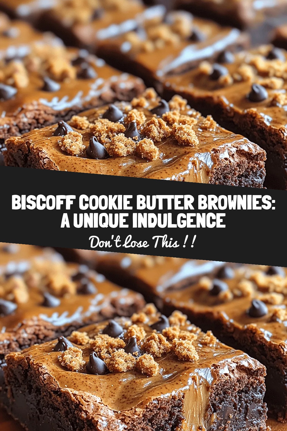 Biscoff Cookie Butter Brownies: A Unique Indulgence
