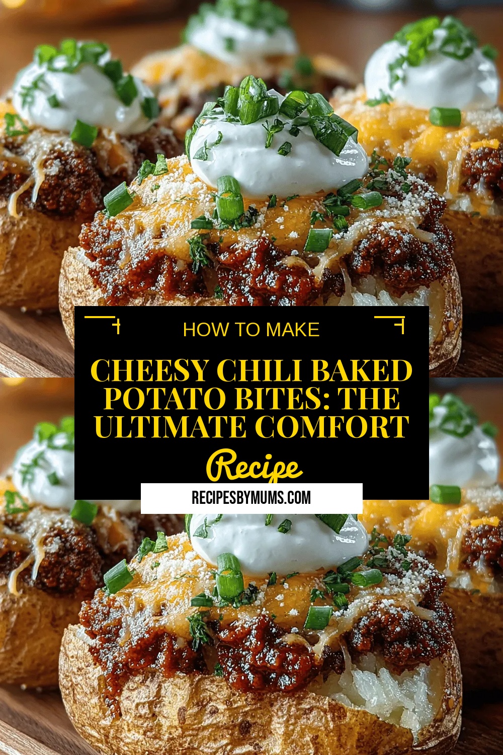 Cheesy Chili Baked Potato Bites: The Ultimate Comfort Food