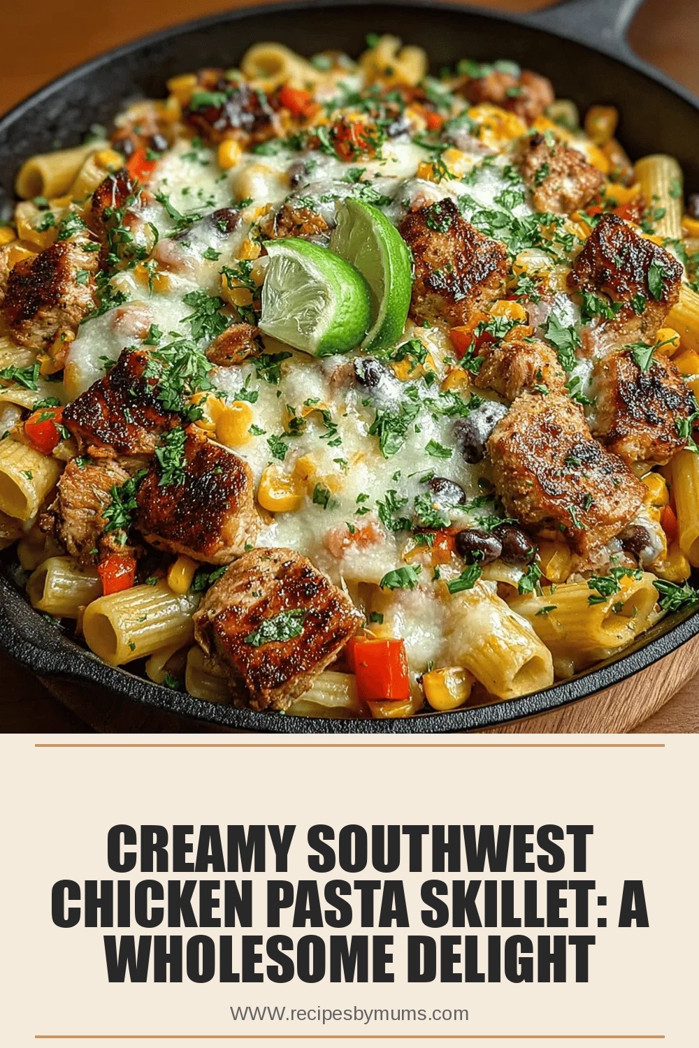 Creamy Southwest Chicken Pasta Skillet: A Wholesome Delight