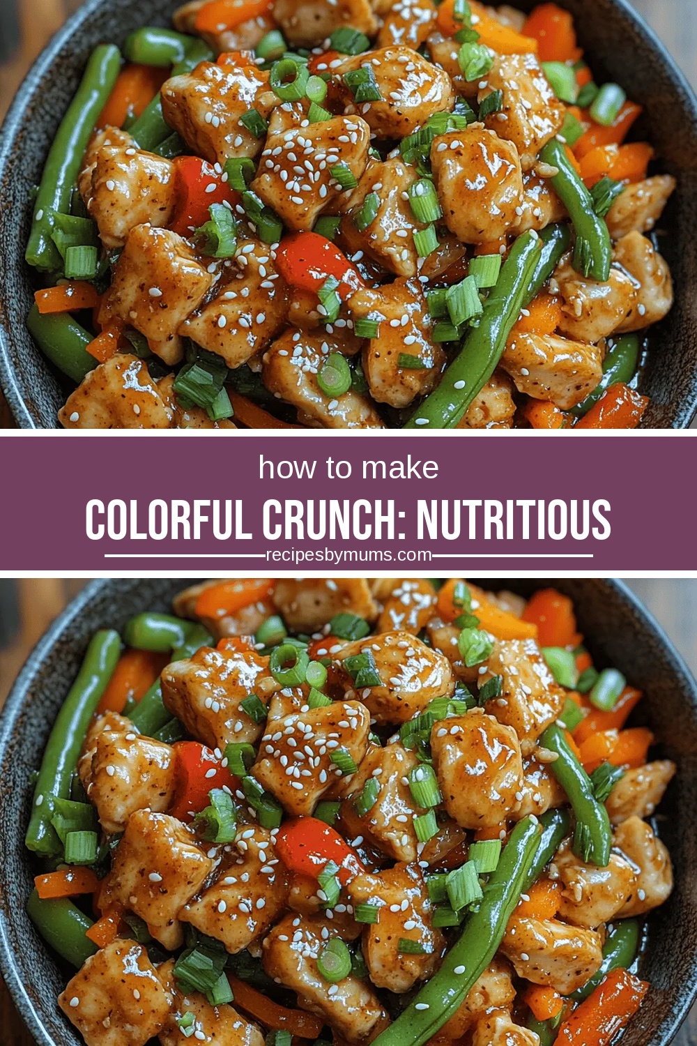 Colorful Crunch: Nutritious Chicken and Green Bean Stir-Fry