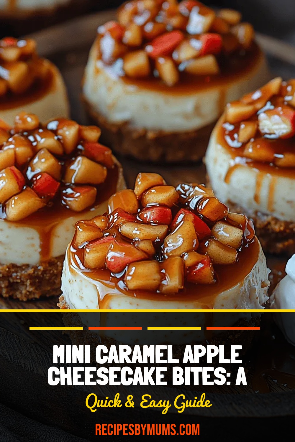 Mini Caramel Apple Cheesecake Bites: A Perfect Autumn Treat