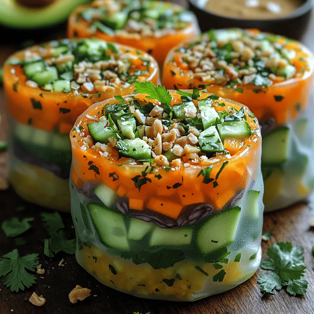 Colorful Crunch: Rainbow Veggie Spring Rolls