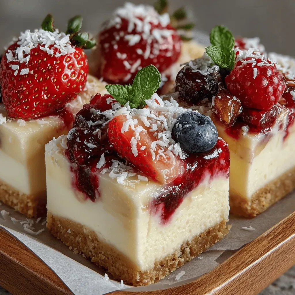 Tropical Bliss: Frozen Yogurt Coconut Berry Swirl Slices