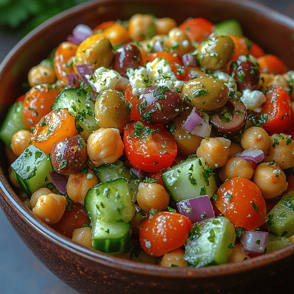 Crunchy Chickpea Greek Salad: A Flavorful Delight