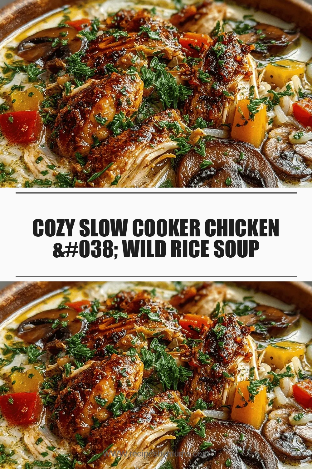 Cozy Slow Cooker Chicken & Wild Rice Soup