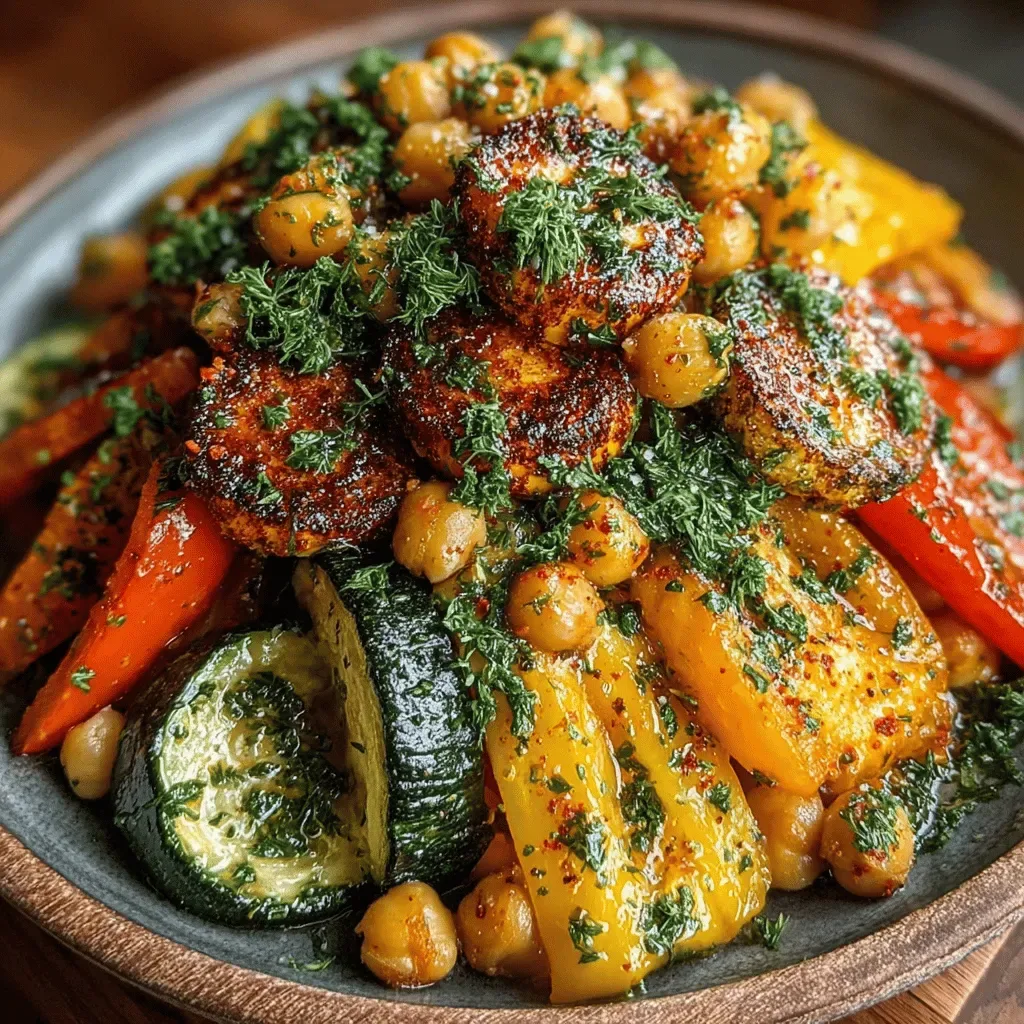 Zesty Roasted Lemon Dill Chickpeas & Veggies: A Flavorful Journey