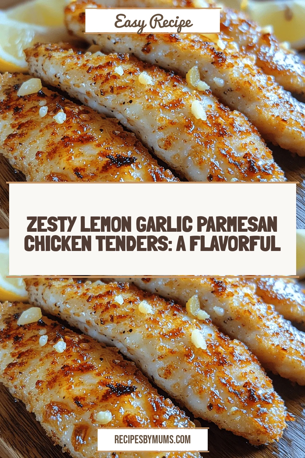 Zesty Lemon Garlic Parmesan Chicken Tenders: A Flavorful Family Favorite