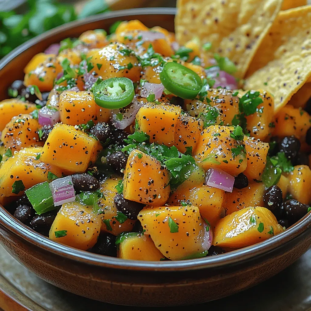 Tropical Zest Mango Black Bean Salsa: A Refreshing Summer Delight