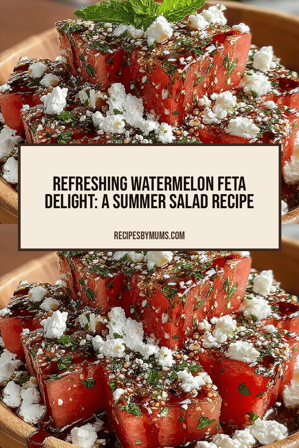 Refreshing Watermelon Feta Delight: A Summer Salad Recipe
