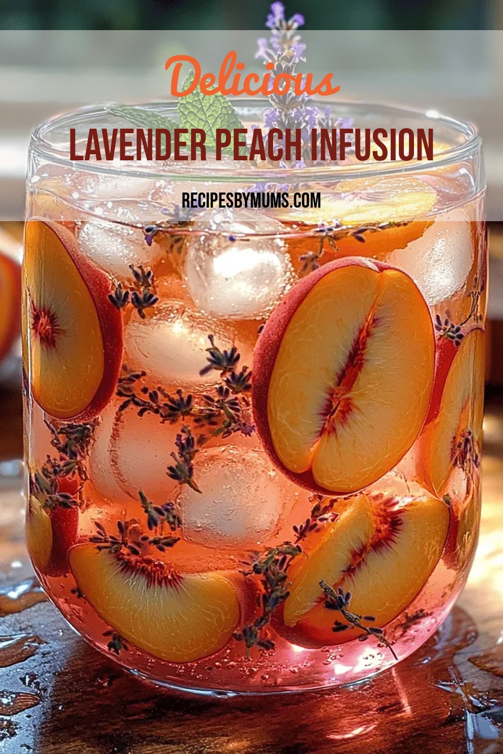 Lavender Peach Infusion Delight: A Refreshing Summer Beverage Recipe