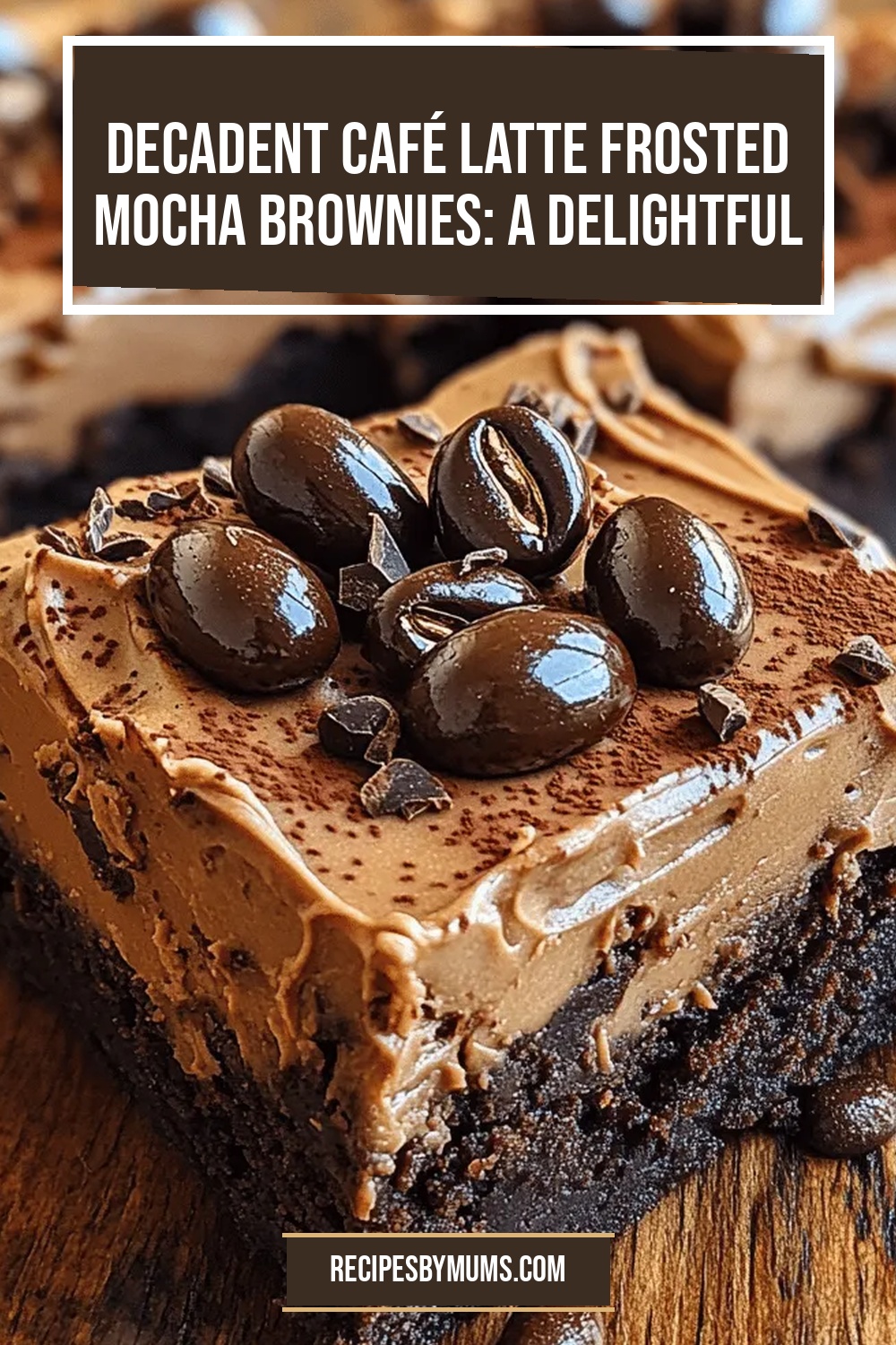 Decadent Café Latte Frosted Mocha Brownies: A Delightful Indulgence