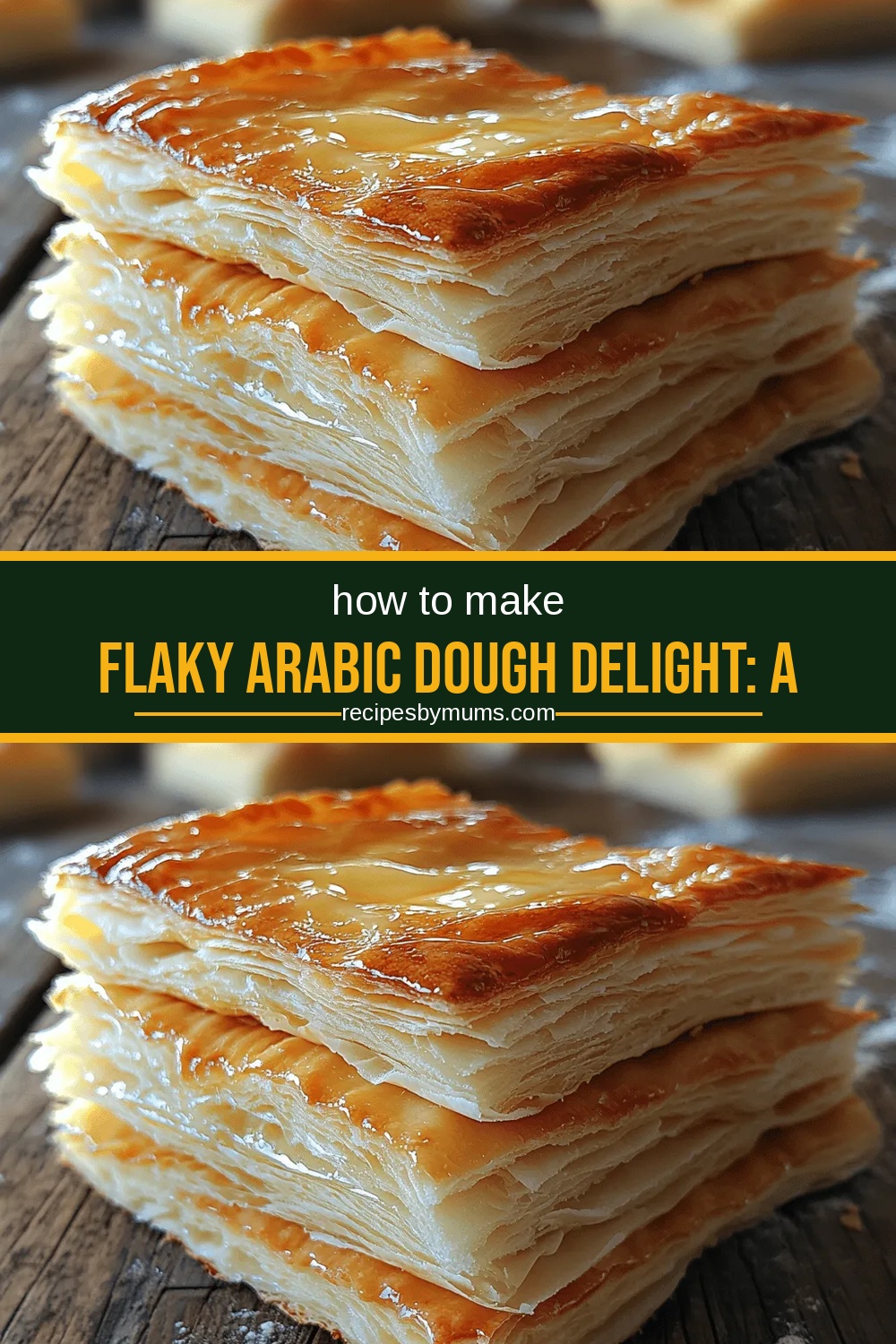Flaky Arabic Dough Delight: A Culinary Journey into Arabic Cuisine