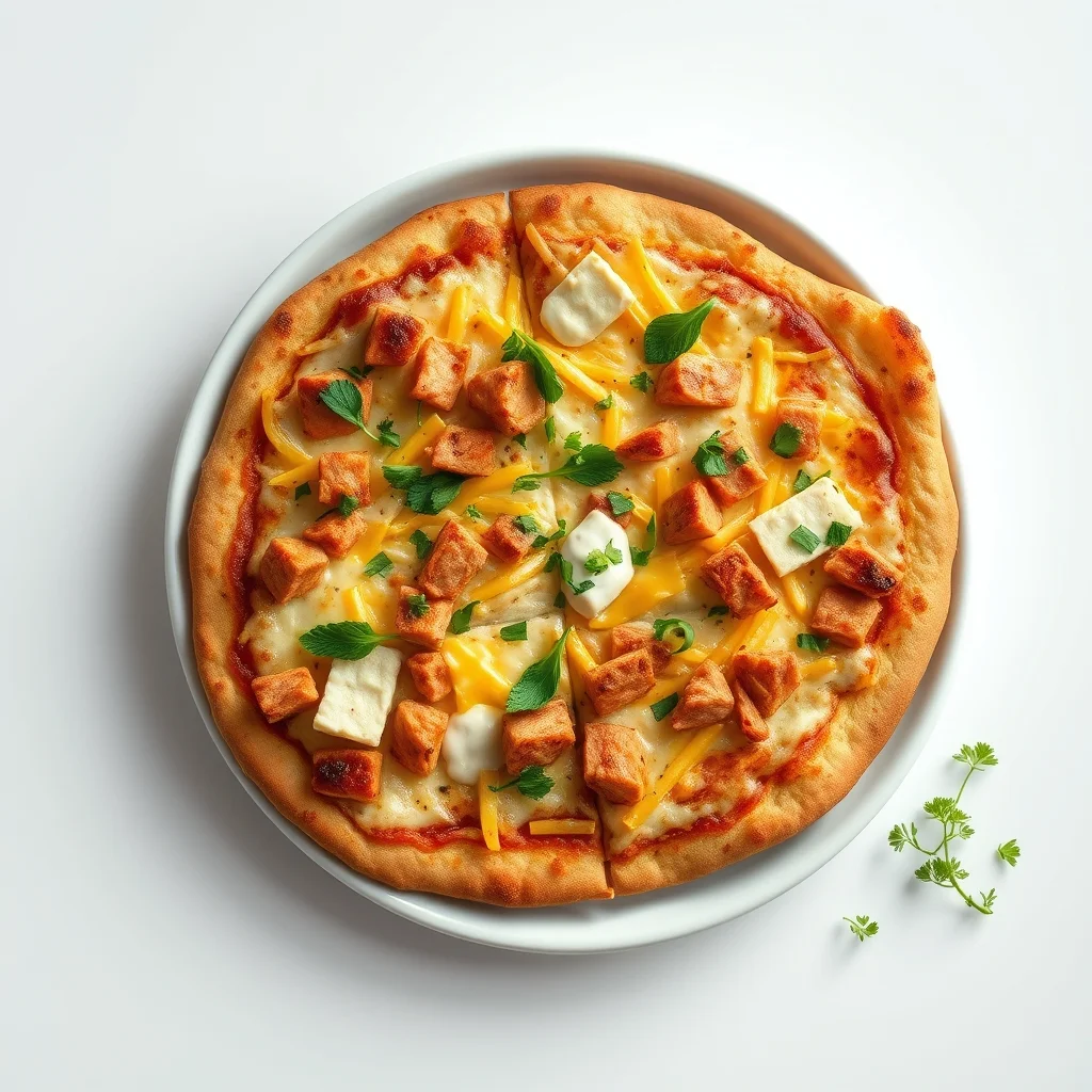 Turkey Cheddar Nacho Pizza