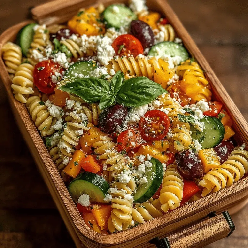 Lunchbox Delight: Rainbow Pasta Salad