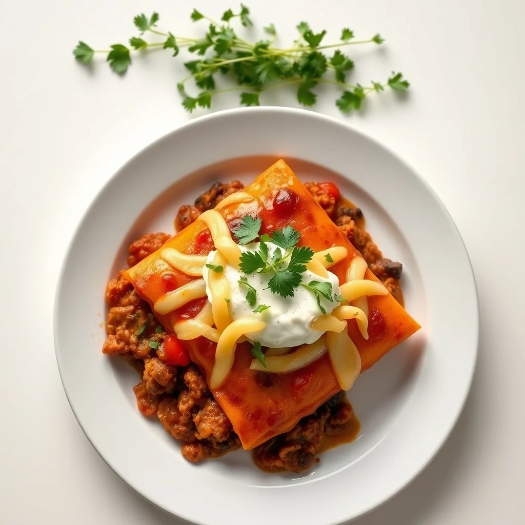 Zesty Turkey & Sweet Potato Enchiladas