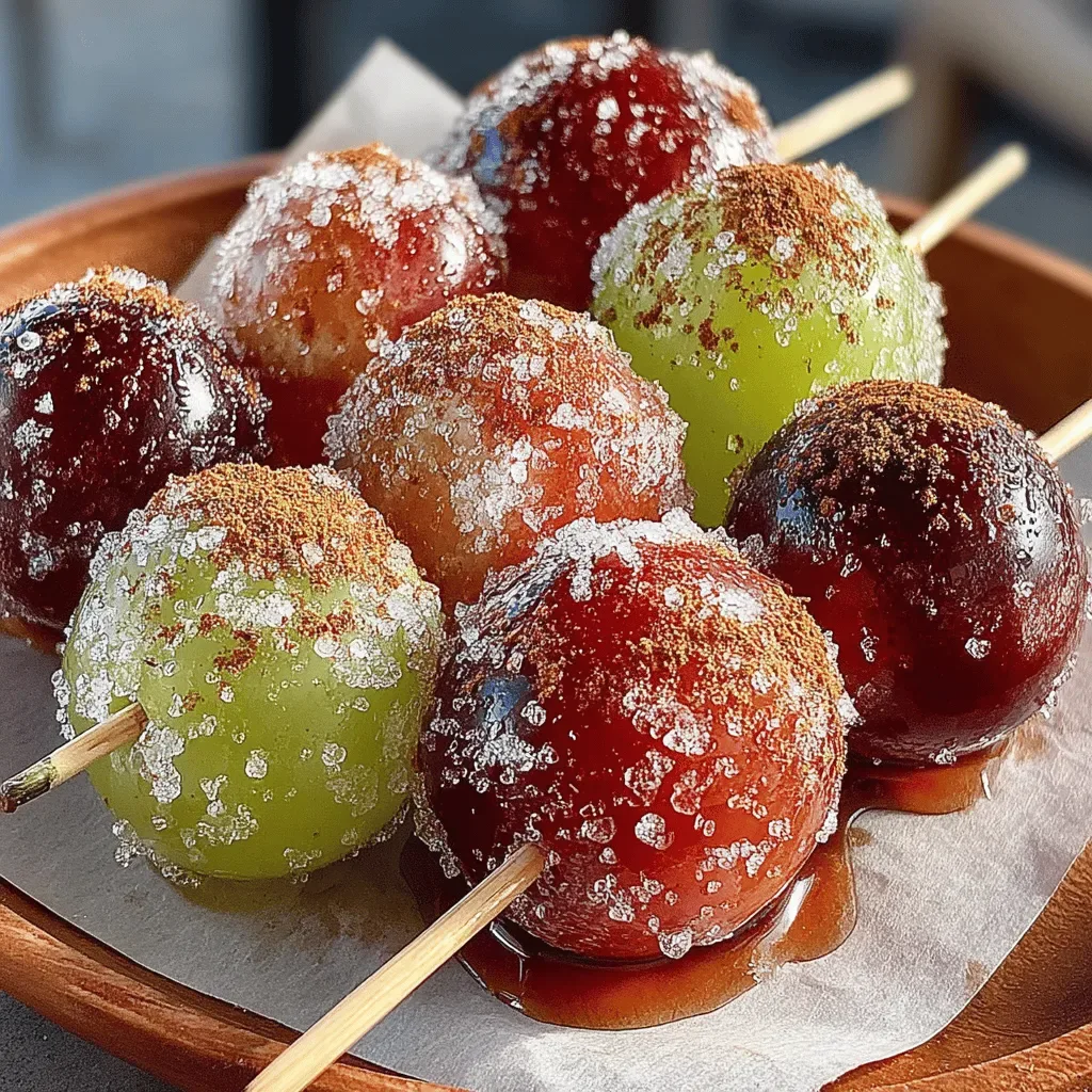 Frosted Grape Delights: A Refreshing Frozen Treat