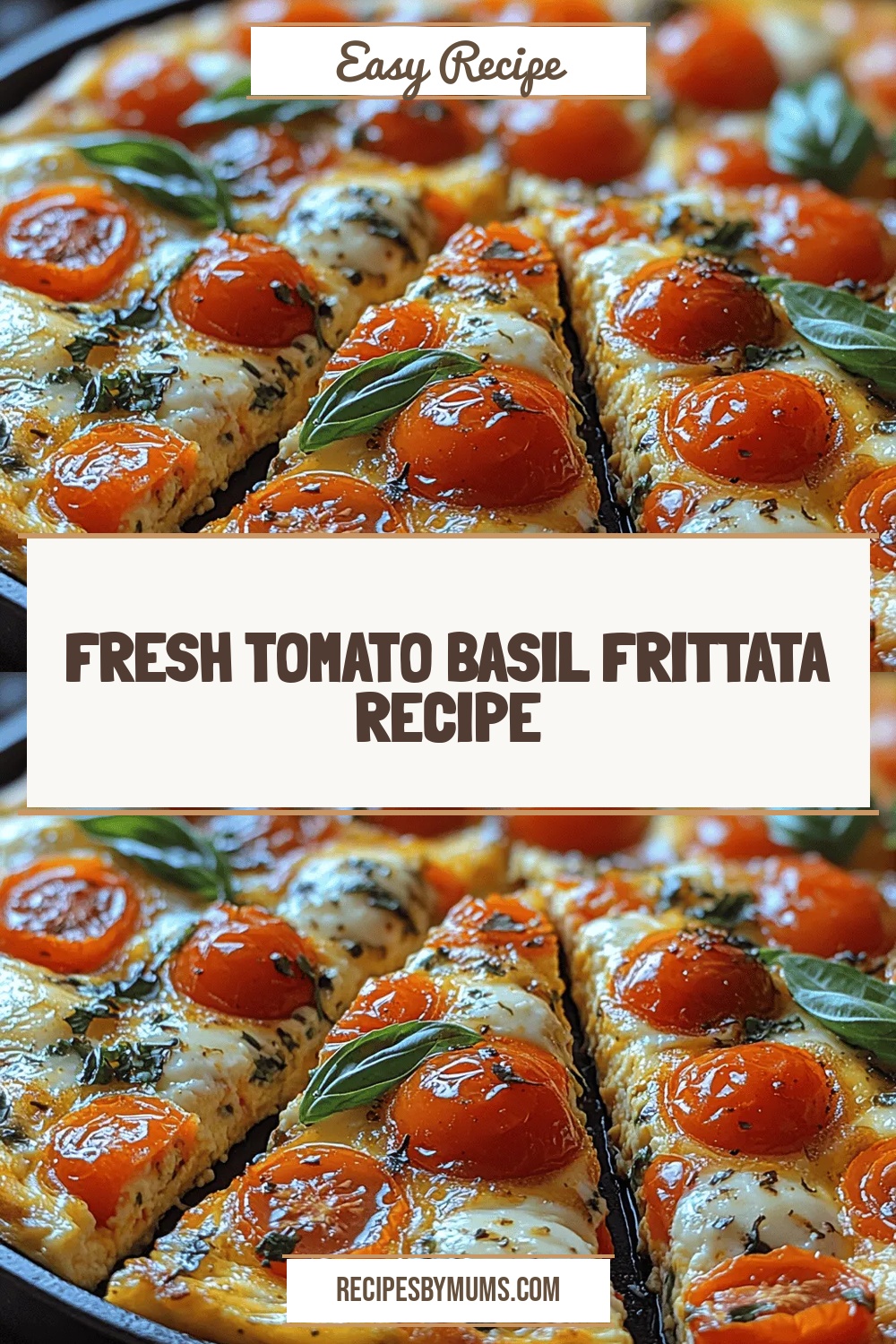 Fresh Tomato Basil Frittata Recipe