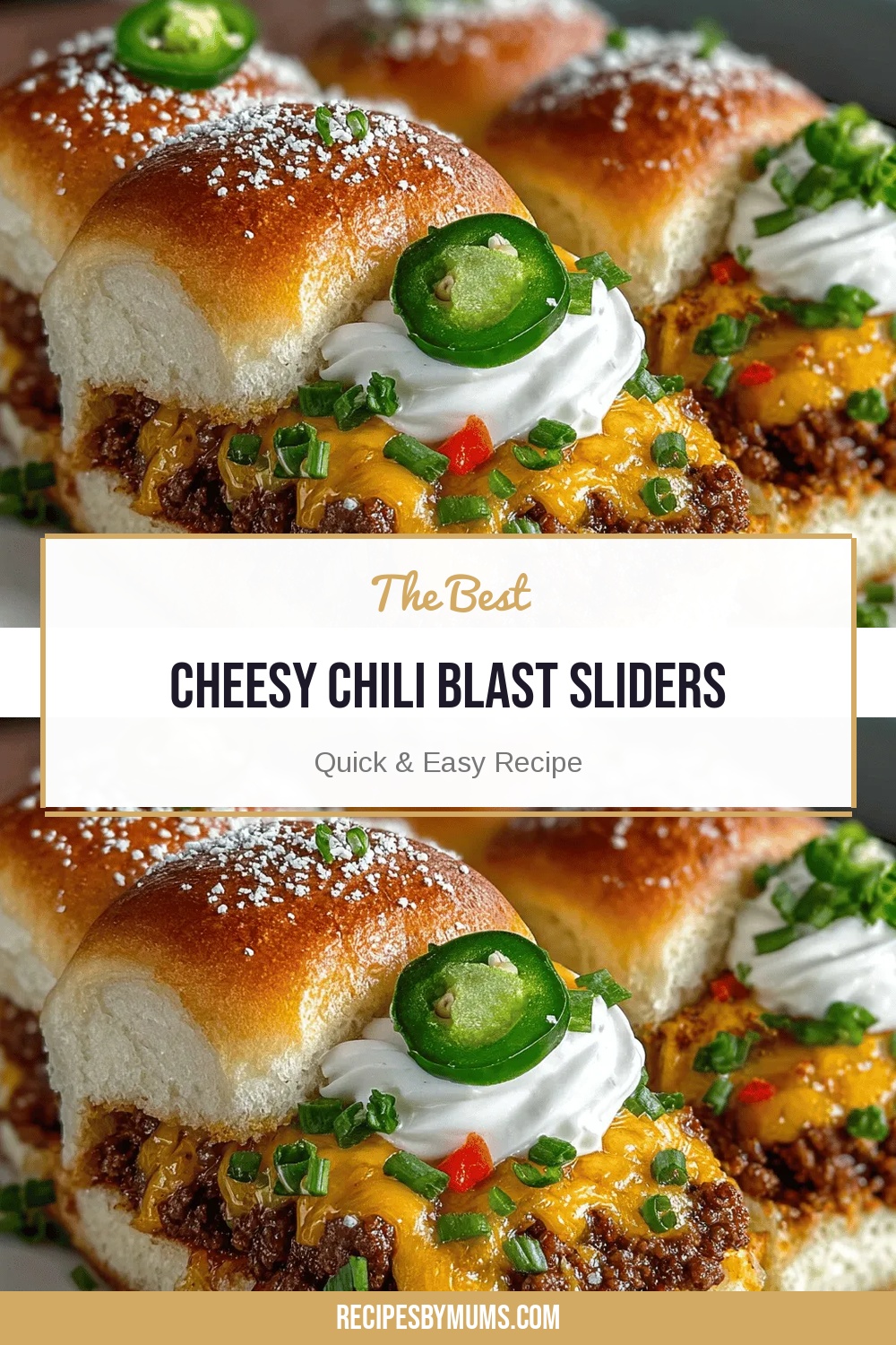 Cheesy Chili Blast Sliders