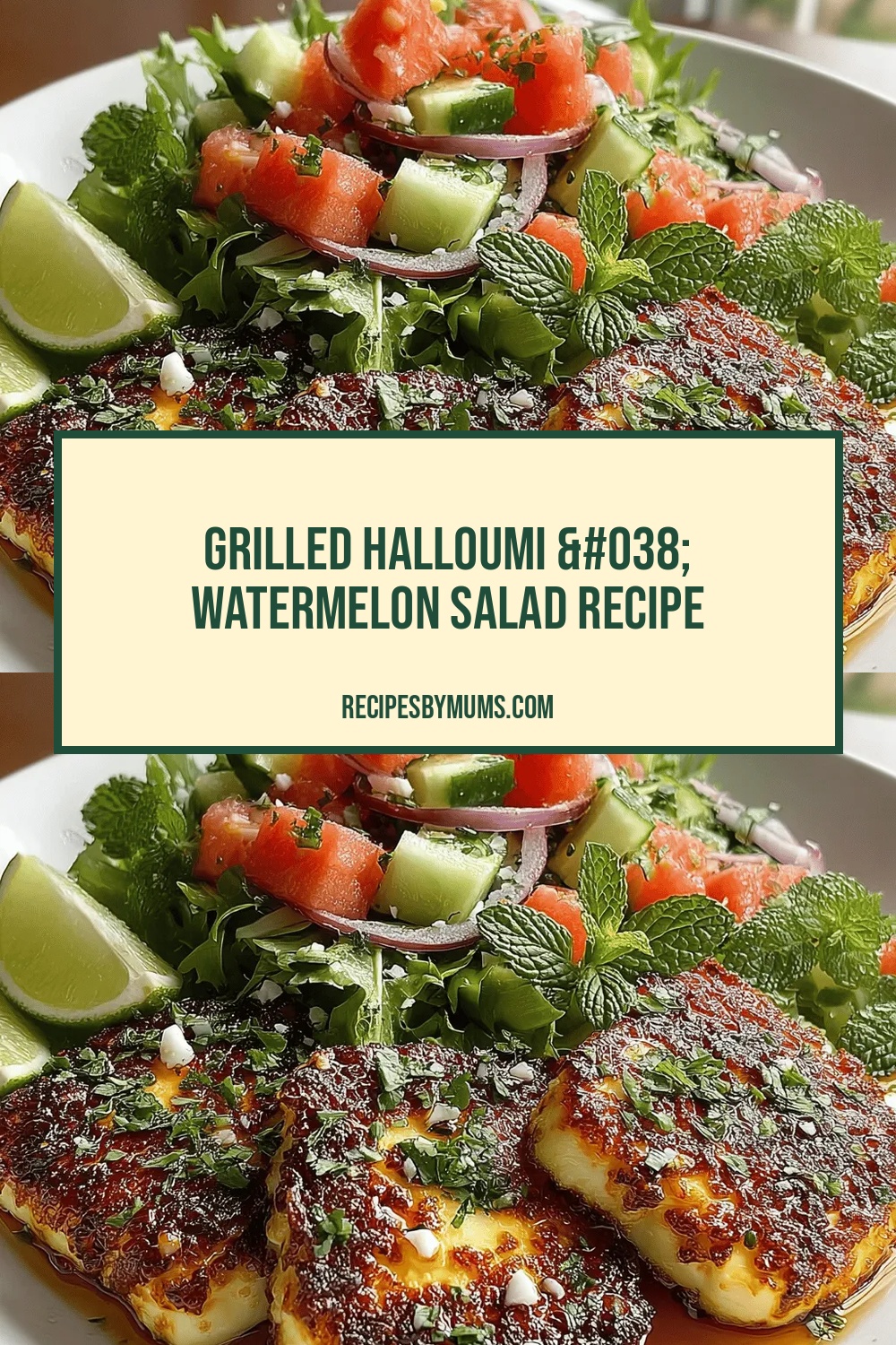 Grilled Halloumi & Watermelon Salad Recipe