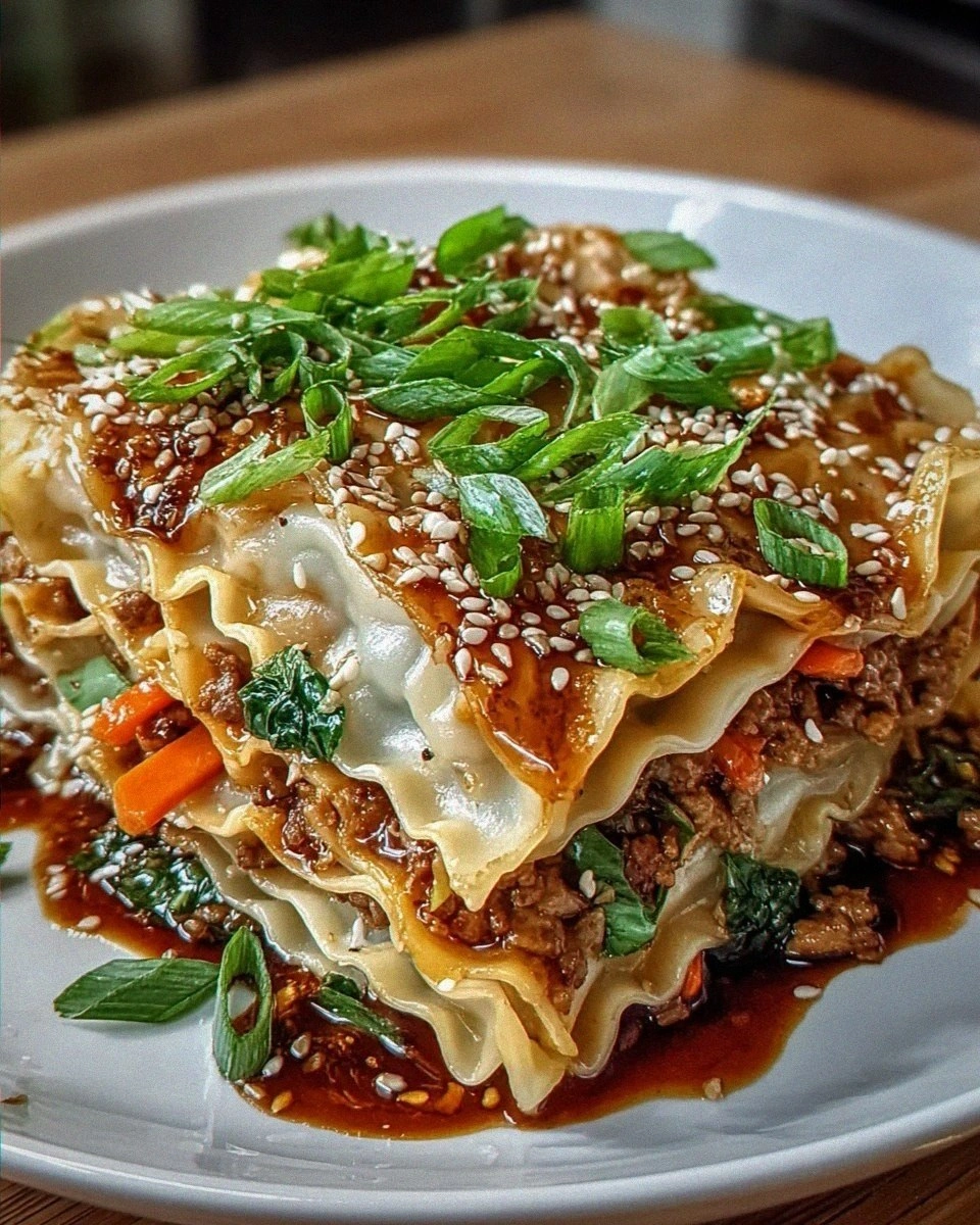 Asian Dumpling Lasagna Soy