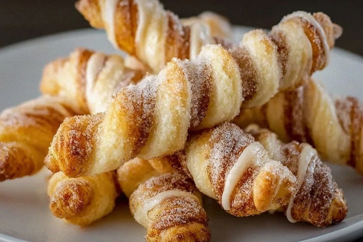 Baked Cinnamon Twists with Crescent Rolls