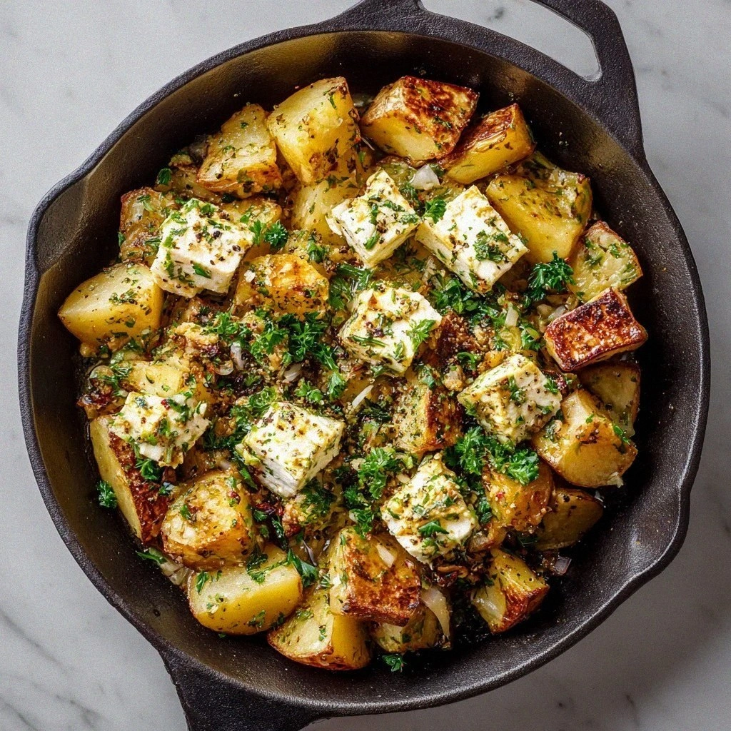 Baked Feta Potatoes (One Pan Recipe): Crispy, Creamy, and Effortlessly Delicious
