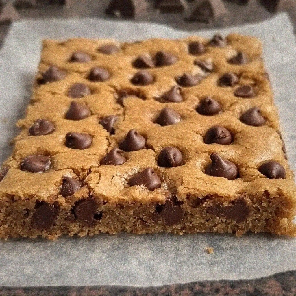 Chewy Chocolate Chip Cookie Bars : The Ultimate Simple Sweet Dessert
