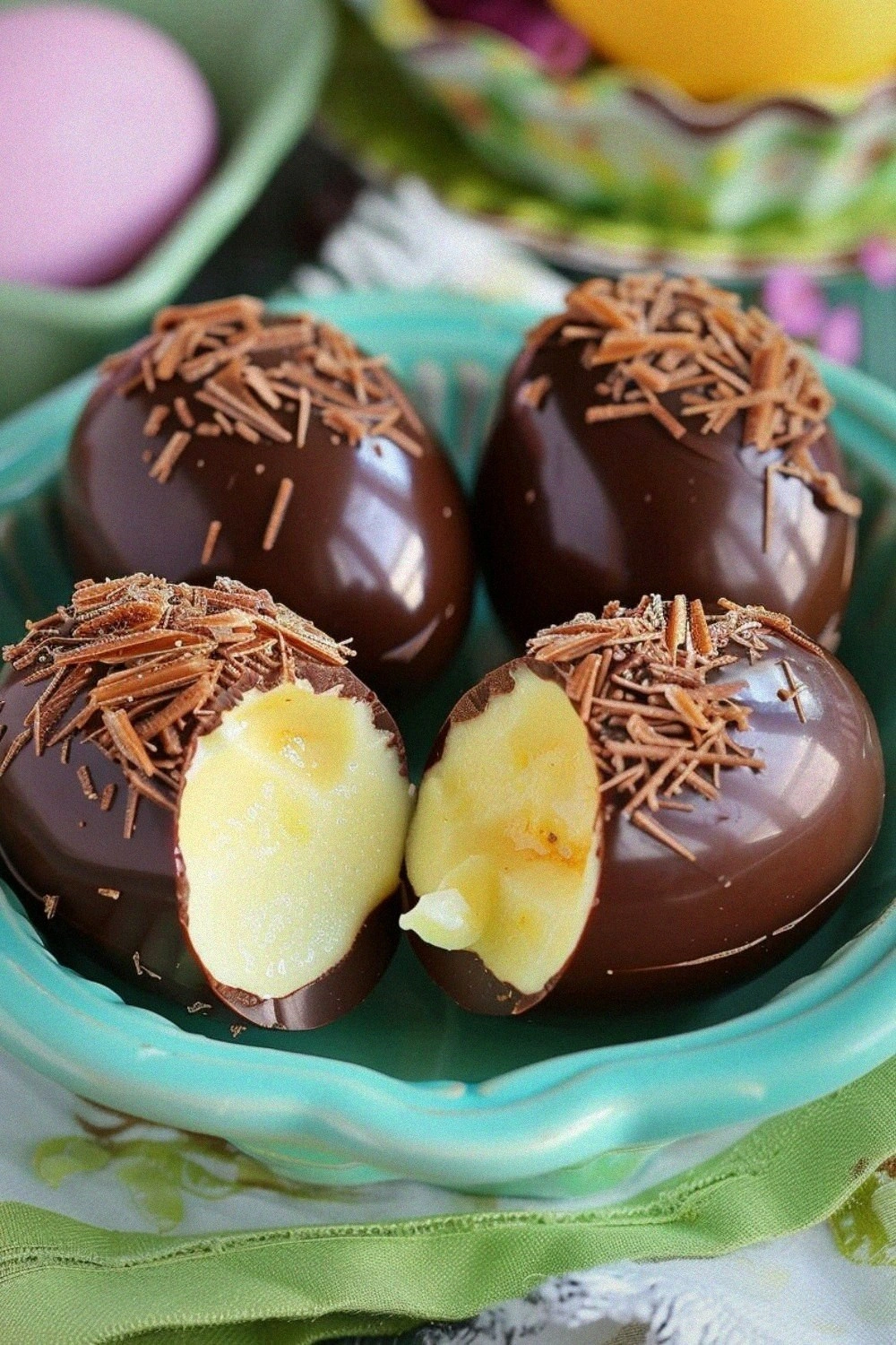 Chocolate Covered Crème Brûlée Eggs