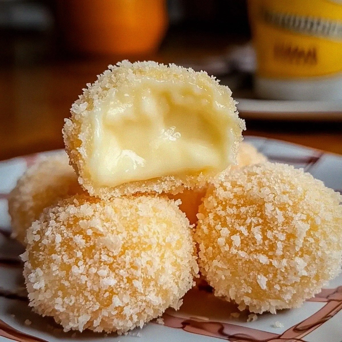 Creamy Custard Mochi Balls: Delightfully Chewy and Smooth
