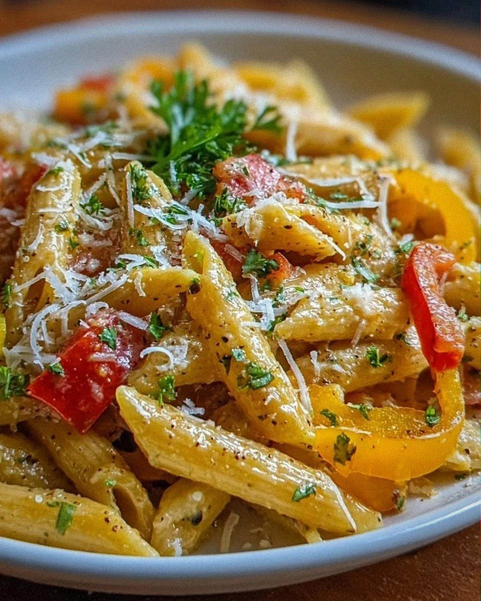 Creamy Jamaican Rasta Pasta