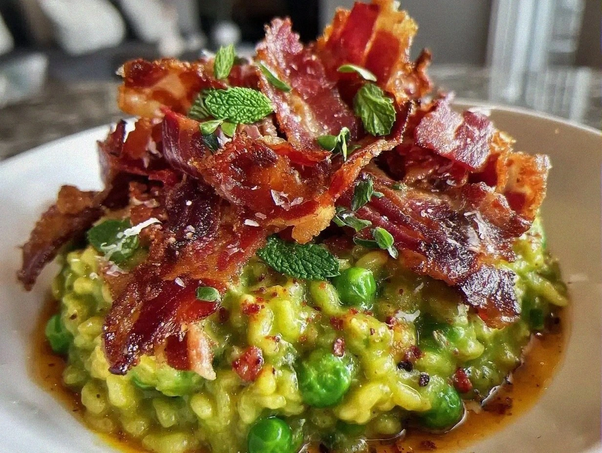 Creamy Pea and Mint Risotto Recipe with Crispy Prosciutto Easy Guide