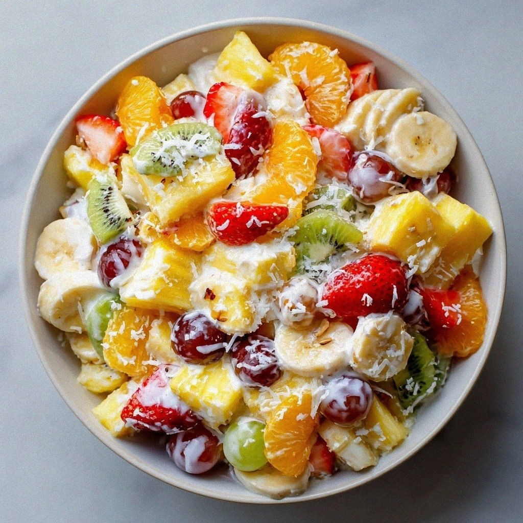 Creamy Tropical Fruit Salad