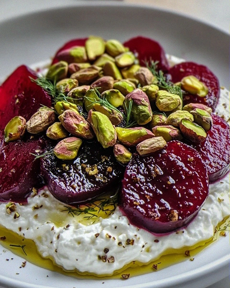 Creamy Whipped Feta with Beets and Pistachios: Discover Bliss!