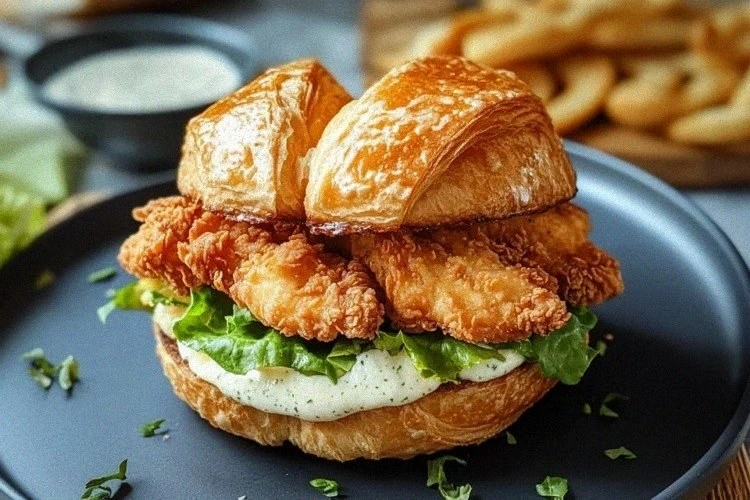 Crispy Chicken Croissant Sandwich