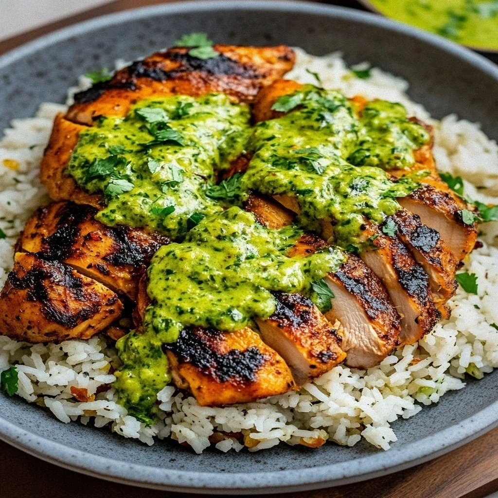 Discover Peruvian Chicken and Rice with Green Sauce