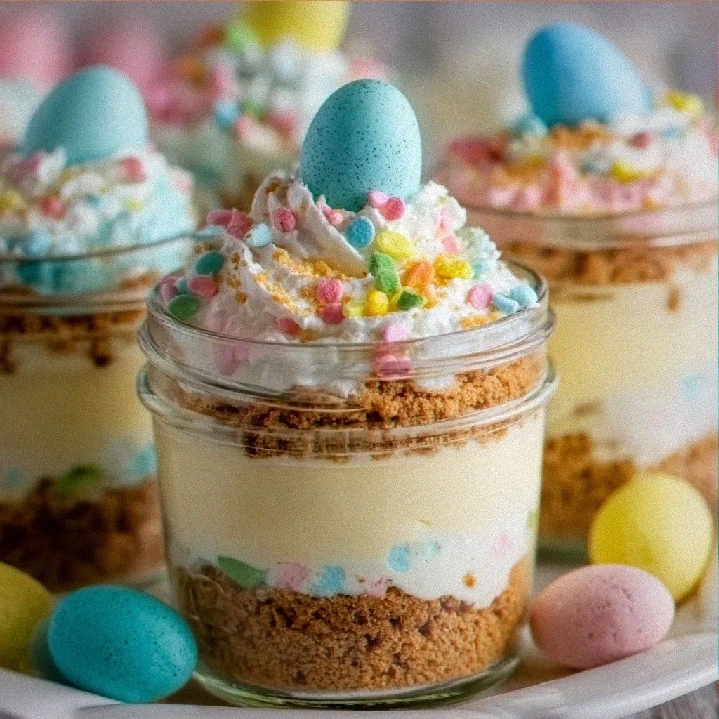 Easter Egg Cheesecake Jars: Irresistibly Cute & Delicious Treats!
