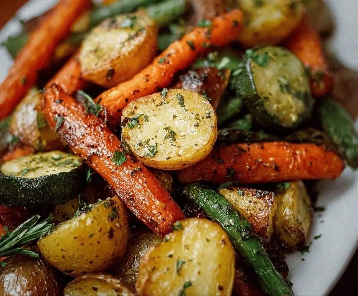 Garlic Herb Roasted Veggies