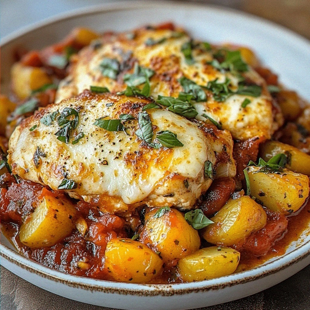 Healthy Chicken Parmesan with Vegetables