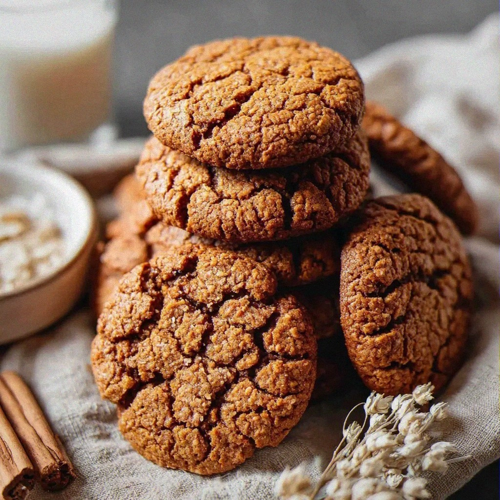 Healthy Gingerbread Oatmeal Cookies Recipe That Tastes Amazing
