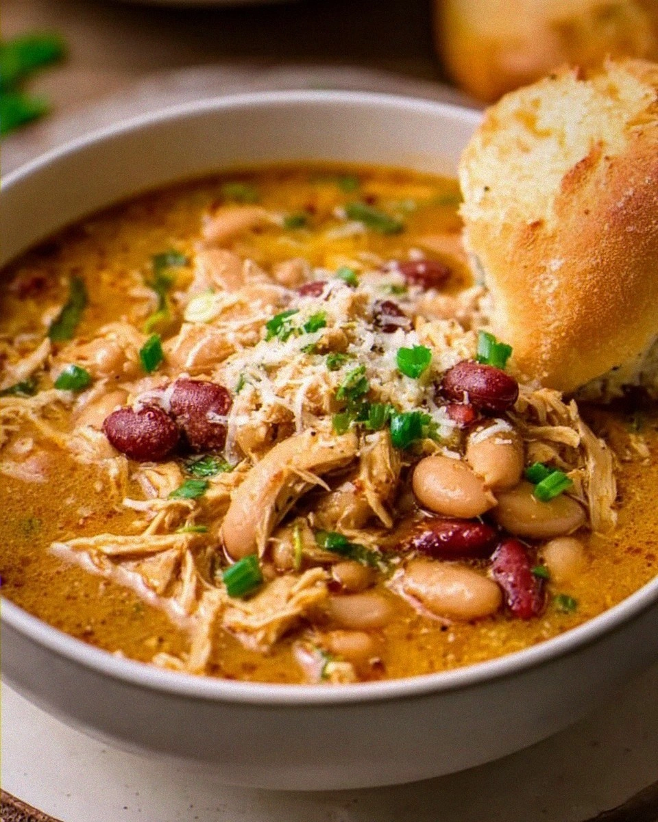 Hearty Cajun White Chicken Chili