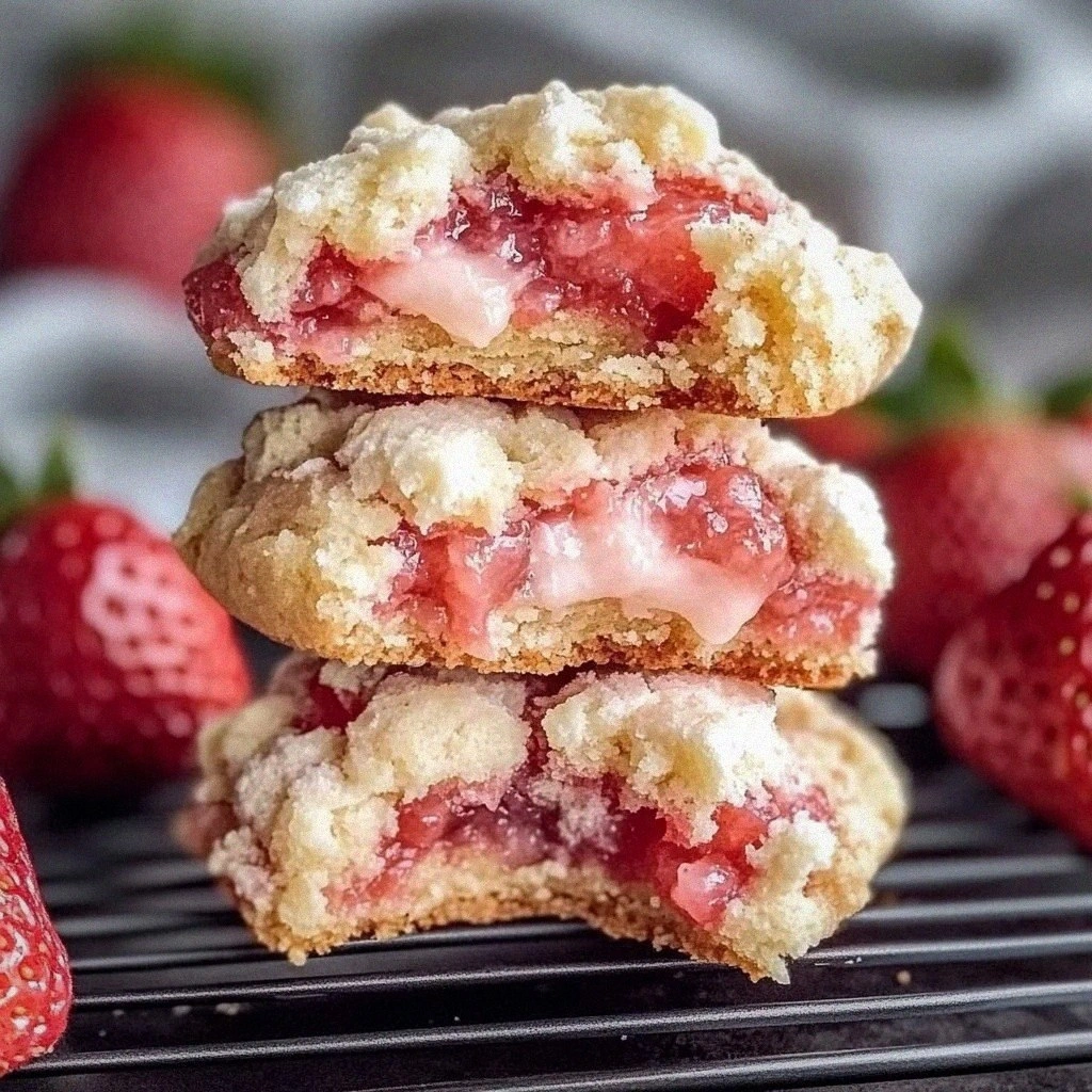 Irresistible Strawberry Cheesecake Cake Mix Cookies