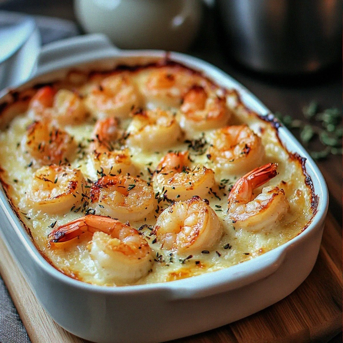 Keto Garlic Shrimp Au Gratin: Creamy, Cheesy Comfort Awaits