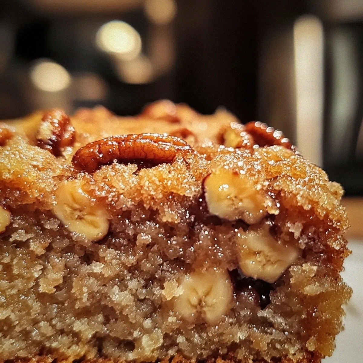 Moist and Crunchy Banana Bread Snack Cake Recipe to Savor