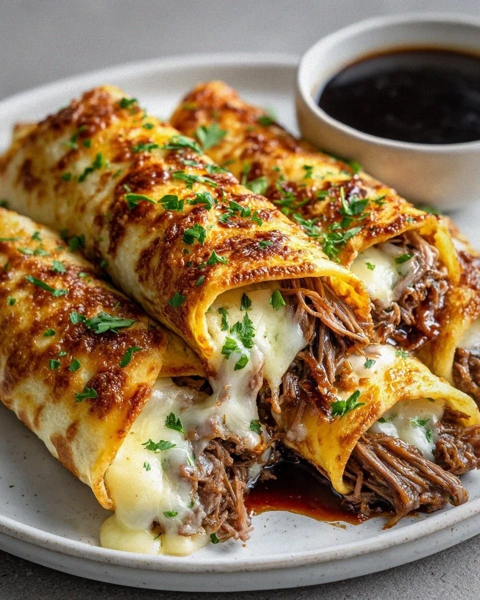 Mouthwatering French Dip Tortilla Roll Ups – So Addictive!
