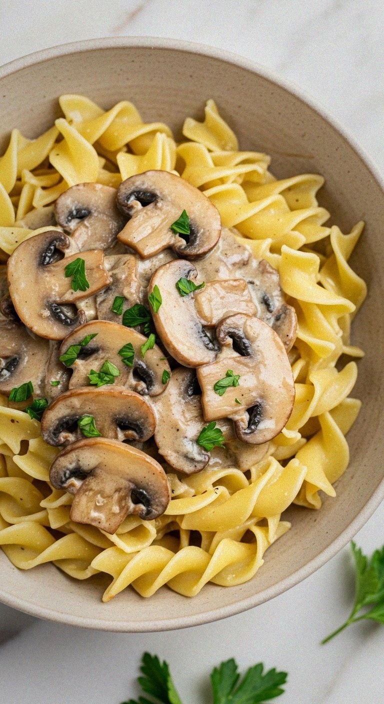 Rich & Creamy Mushroom Stroganoff