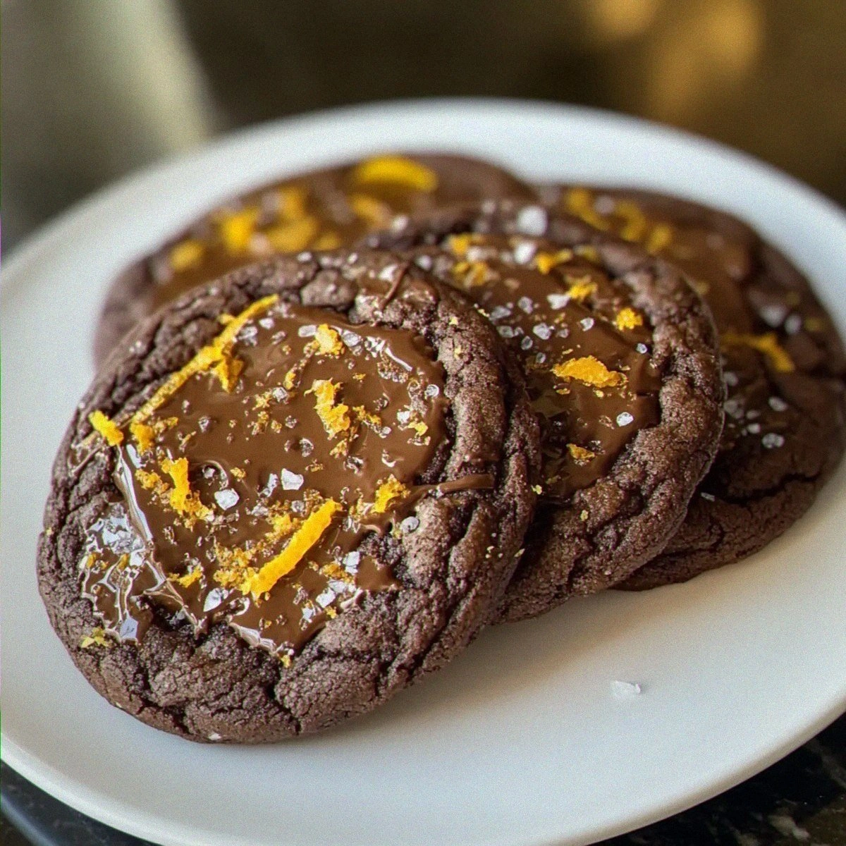 Salted Dark Chocolate Orange Cookies for Sweet Zesty Bliss