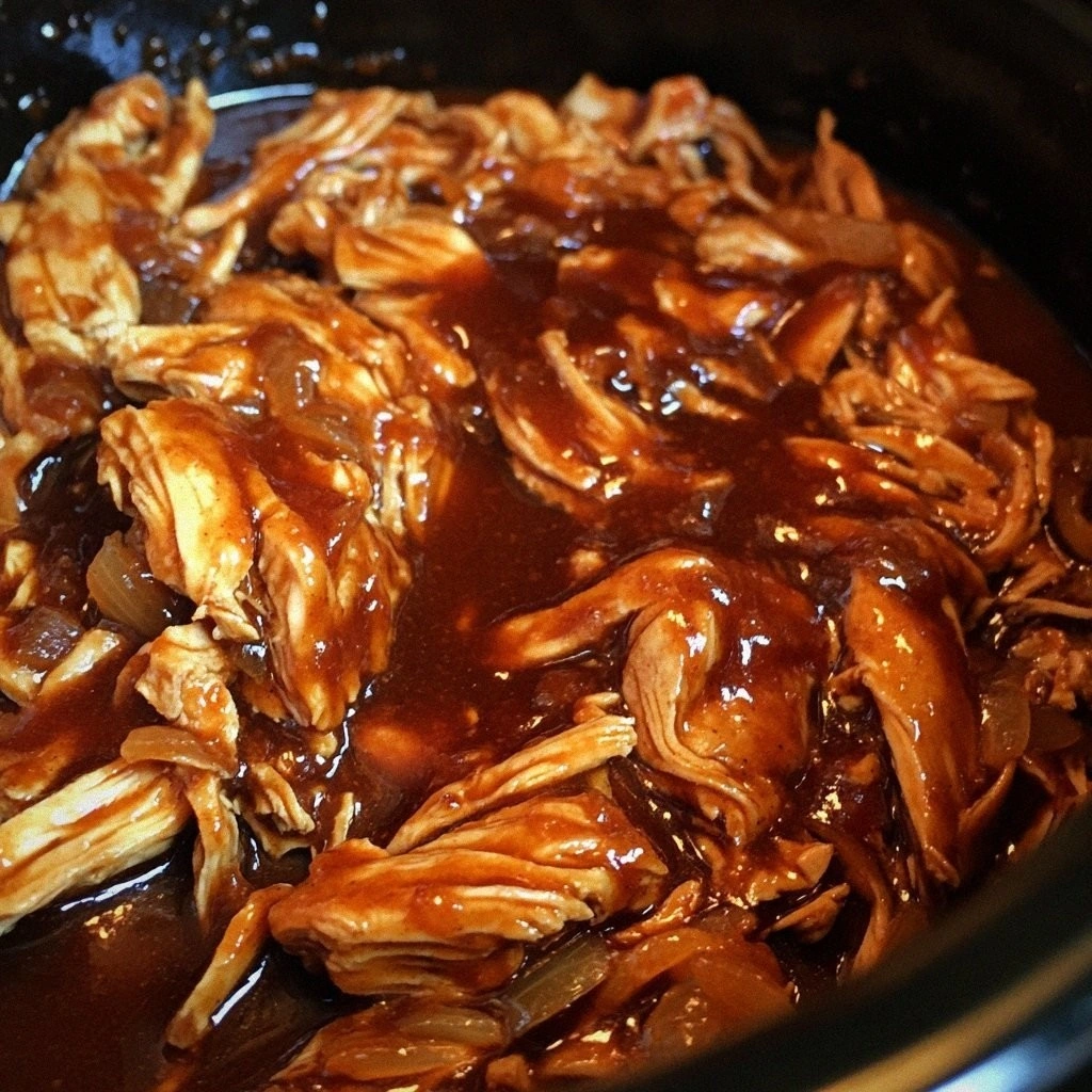 Slow cooker BBQ chicken transforms dinner into a feast!